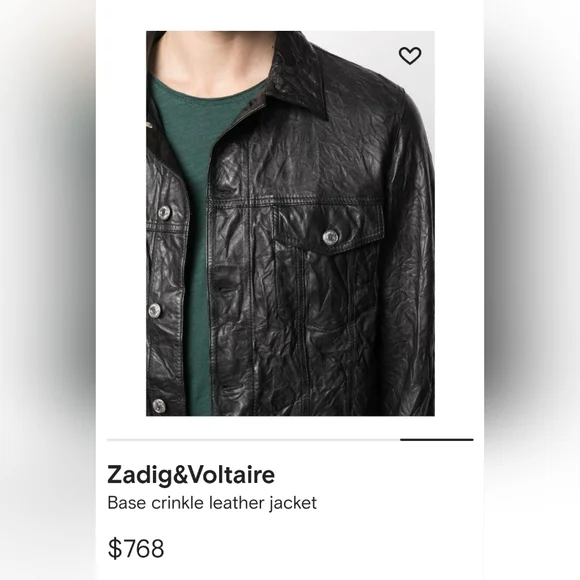 Zadig&VoltaireBase crinkle leather jacket - Picture 7 of 14